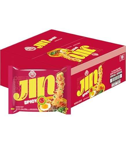 Amazon.com: OTOKI Jin Ramen Spicy Flavor, 4.23 oz (Pack of 18
