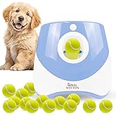 Automatic Ball Launcher for Dogs with 10 Tennis Balls (2 inch), Dog Ball Launcher with 3 Range Modes (10/20/30ft), Rechargeab