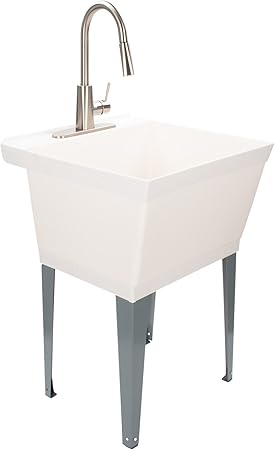 Laundry Sink Utility Tub With High Arc Stainless Steel Kitchen