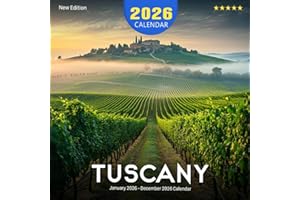 Tuscany Calendar 2026: One year of rolling hills, vineyards, and Italian countryside bliss