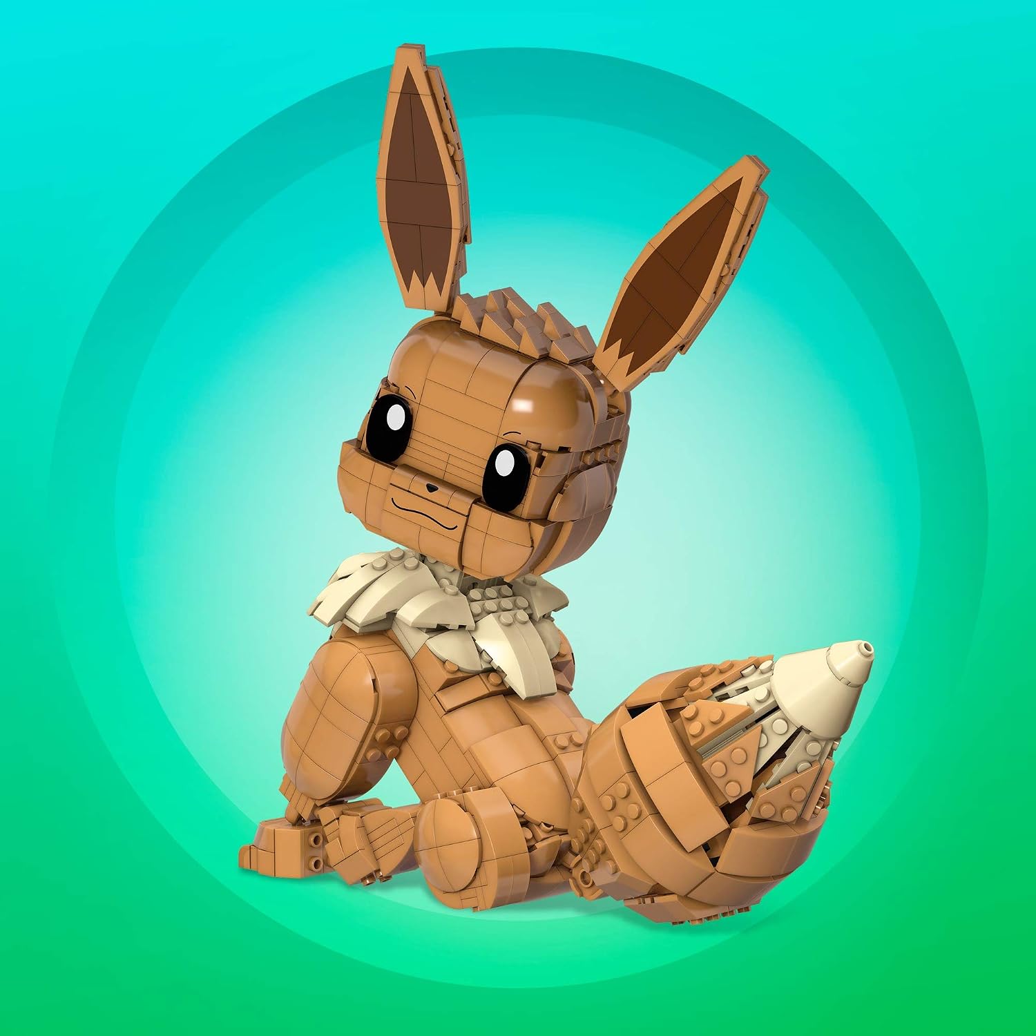 MEGA Pokémon Building Toys Set Jumbo Eevee with 824 Pieces, Articulated and Poseable, 11 Inches Tall, for Kids GMD34 - Image 4