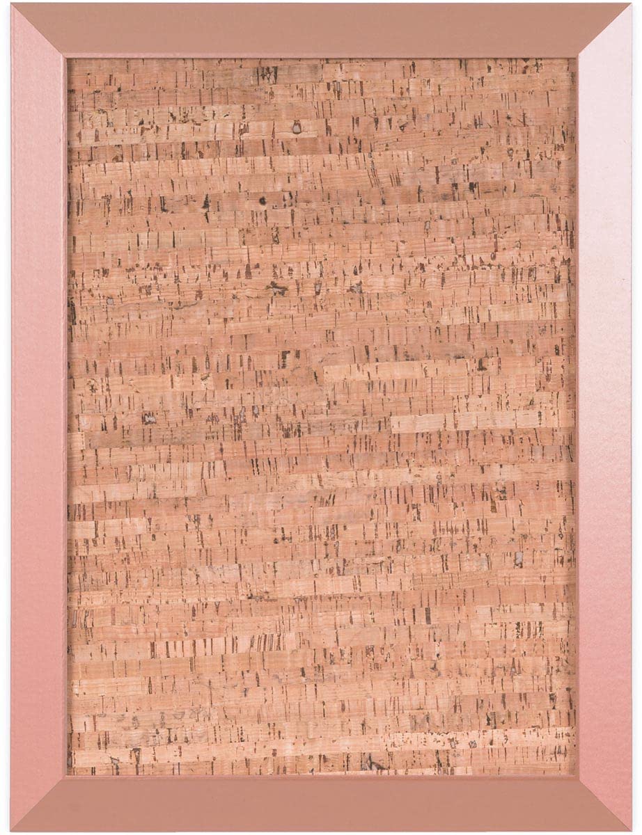 Bi-Office Kamashi Bulletin Board, Decorative Cork, Copper MDF Frame 60 x 45 cm