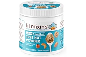 Lil Mixins Early Allergen Introduction, Tree Nut | Baby Stage 1-3, For Ages 4+ Mo., 8.5 Oz Jar, 4 Month Supply