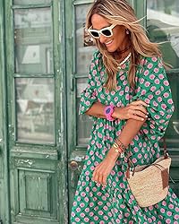 miduo Womens Loose Fit Fashion Summer V Neck Half