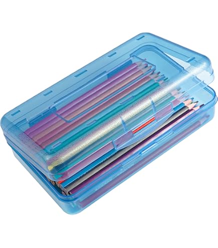 Blue Q Pencil Case Art Supplies Hefty Zipper Sturdy Easy