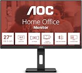 AOC Q27E3UMF 27 Inch QHD Monitor VA 75Hz Height Adjust USB Hub Flicker Free view 2
