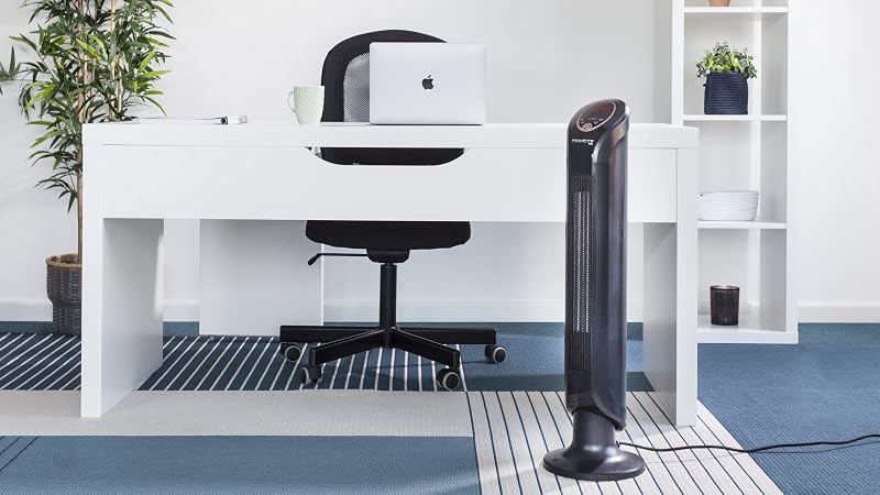 Intense Comfort Hot Termoventilatore ceramico, Termoventilatore personale, Tecnologia Smart, 3 modalità di potenza, Modalità eco, Termoventilatore silenzioso, nero, 90° SO9420F0