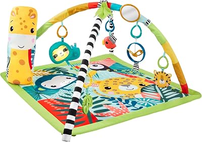 Fisher-Price 3-In-1 Rainforest Sensory Gym & Baby Play Mat HJW08