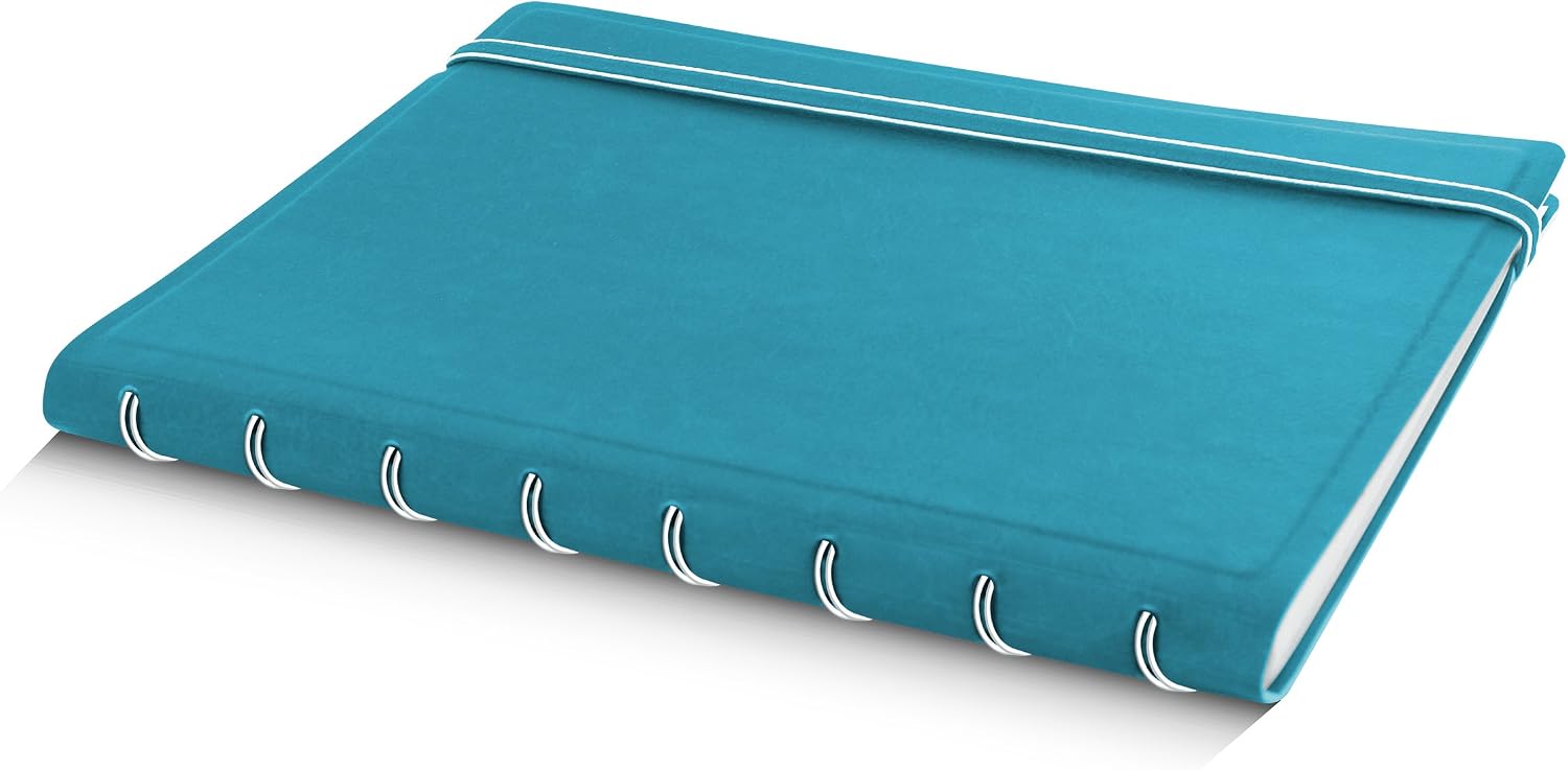 Filofax A5 refillable notebook, aqua blue - Image 3