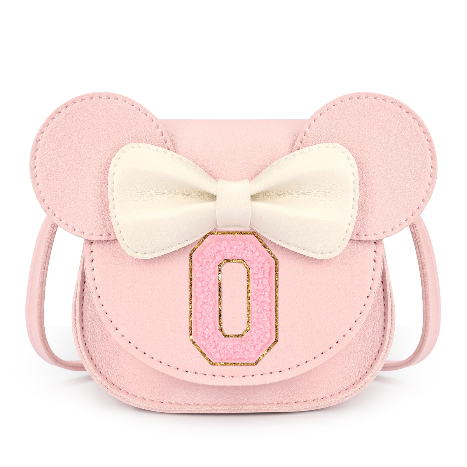 MIBASIES Toddler Purse - Pink with Mouse Ears and