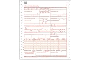 ComplyRight CMS 1500 Healthcare Billing Form | 9.5 x 11 | 1-Part Continuous | Medical Billing | Box of 2000