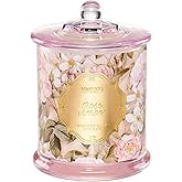 M&SENSE Rose Amber Candles for Home Scented, Organic Soy Candles Non Toxic, Double Wick 12.7oz Large Jar Candle 75 Hour Long Lasting Burn, Relaxing Aromatherapy Candle Gift for Women