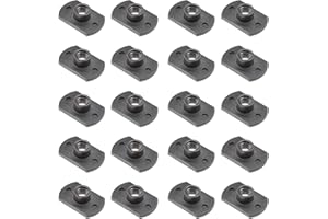 Create idea 20pcs Weld Nuts M6 Tab Base UNC Carbon Steel Machine Screw T-Shaped 2 Projection for Furniture Vehicles Caster an