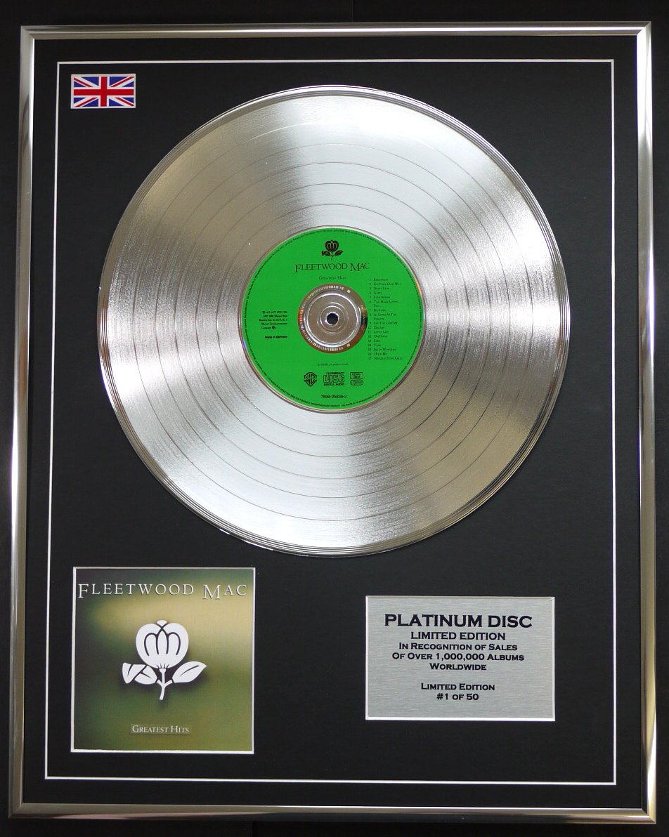 FLEETWOOD MAC/LTD EDITION CD PLATINUM DISC/GREATEST HITS
