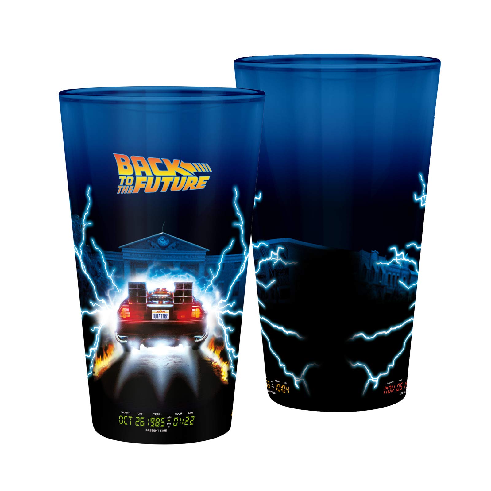 ABYstyle Back To The Future Delorean 400ml Glass