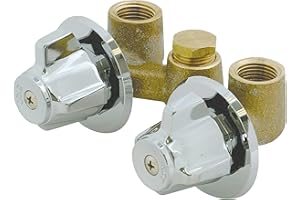 EZ-FLO 10551 Shower Stall Valve 1/2" IPS Inlet, Chrome