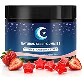 ZAYMAN Melatonin Free Sleep Gummies for Adults, Natural Sleep Aid, 60 Count | Sleep Supplement with L-Theanine, Magnesium Glycinate, Valerian Root &amp; Passionflower, Sugar Free, Vegan Strawberry Gummies