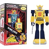 Super7 Super Cyborg Transformers Bumblebee (G1 Full Color) - 10" Transformers Action Figure with Accessory Classic Cartoon Collectibles and Retro Toys