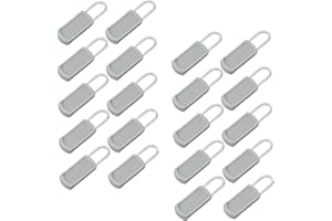 Lexziuo 20PCS Removable Zipper Pulls Replacement, Easy Grip Detachable Zipper Puller Handles for Suitcase Luggage Backpack Ja