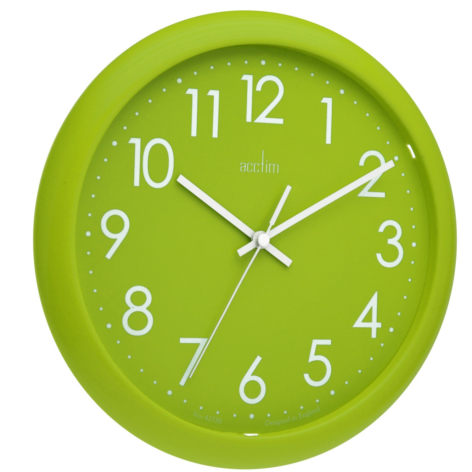 Acctim 21895 Abingdon Wall Clock, Lime Green 5012562218958 eBay