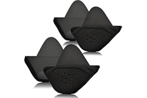 iGuerburn 2 Pair Half Helmet Ear Pads Speaker Pockets, Bluetooth Motorcycle Helmet Speakers Pouches 1/2 Helmet Accessories Ear Protection Reduce Wind Noise