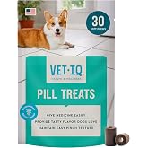 VETIQ Pill Treats Advanced Formula Soft Chews for Dogs, 30 Count | Pill Pockets for Dogs that Hide Pills &amp; Supplements, Masks Pill Smell &amp; Taste, Chicken Flavor, Made in USA Dog Treats