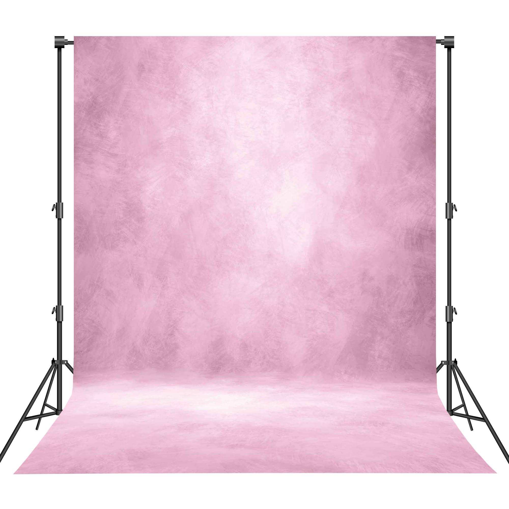 Photo 1 of Haboke Abstract Professional Photography Backdrop for Portrait Photo Props Booth Background Photoshoot Studio with Polyester Fabric Roller Pocket on Top (8x10ft,Light Pink)