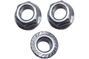 E-YOOHOO 3PCS Hex Flange Nut 5/8-18 fits Cub Cadet MTD Troy Bilt White Craftsman Sears 712-0417 912-0417 712-0417A 112-0330 912-0417A