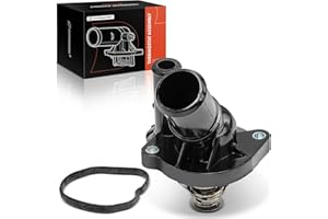 A-Premium Engine Coolant Thermostat and Housing Assembly Compatible with Ford, Mazda, Mercury, Lincoln Vehicles - 2003-2022 -
