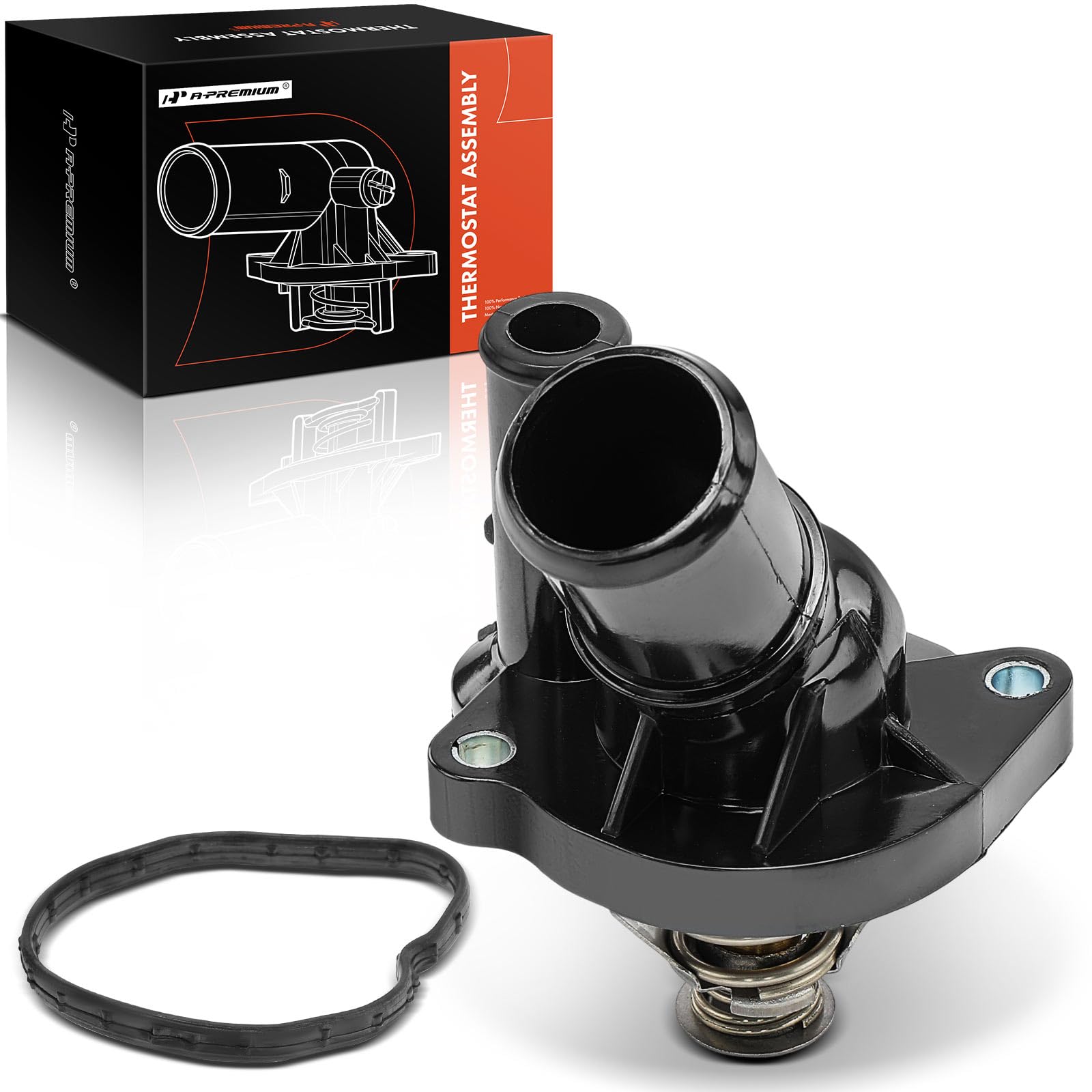 Photo 1 of *UNTESTED*
A-Premium Engine Coolant Thermostat and Housing Assembly Compatible with Ford, Mazda, Mercury, Lincoln Vehicles - 2003-2022 - Escape, Focus, Fusion, Ranger, 3, 5, 6, Tribute, Mariner, Milan & More