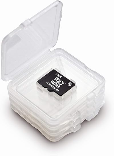 Integral Memory microSD Card Case 4 Slot Storage Holder INMSDQUADBOX