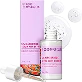 Good Molecules 5% Niacinamide Serum with Ectoin, Pore Serum, 1 fl oz | Gentle 5% niacinamide serum that refines texture and minimizes the look of pores. For sensitive skin.