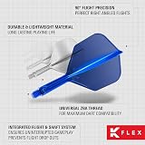 Target Darts K-Flex Integrated Flights and Shafts No.6 Blue Medium 3 Pack view 6