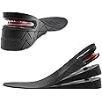 ERGOfootHeight Increase Insoles 3-Layer 2.75 inch Air Cushion Taller Shoes Insoles Heel Insert for Men and Women