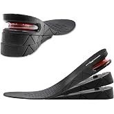 ERGOfoot Height Increase Insoles for Men, Elevator Shoe Lift Inserts | 4-layer height boost adds 1-3 inches invisibly; trim to fit sneakers, dress shoes and boots for all-day wear