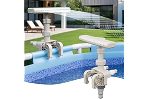 AOWALEN Pool Fountains for Above Ground Pools - Adjustable Pool Waterfall Sprinkler Swimming Pool Frame Attachment, Pool Water Fountain for Relaxation and Cooling, Outdoor Above Ground Pool Accessories
