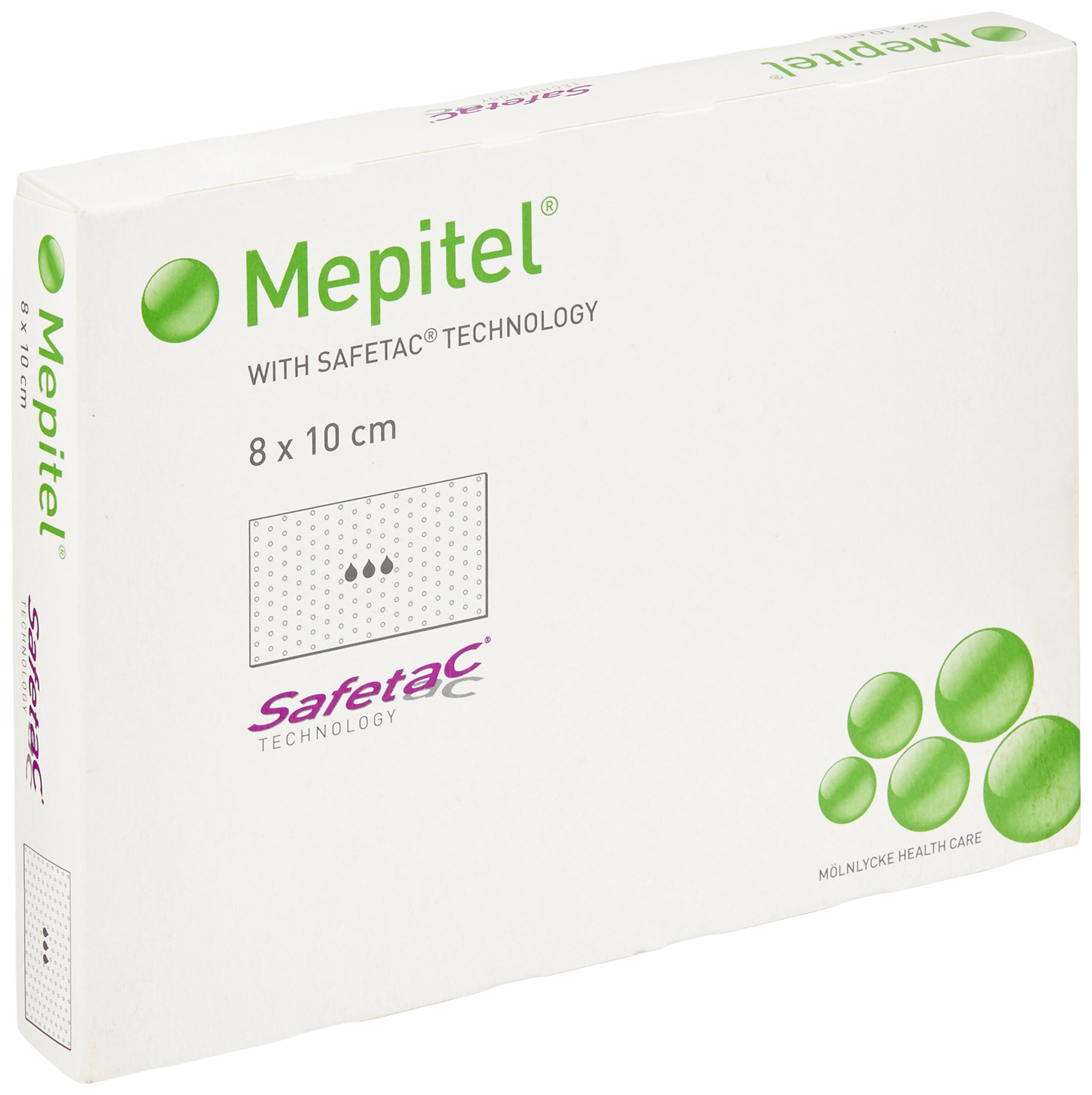 Mepitel 290700 Wound Contact Layer Silicone Dressing, 8 cm x 10 cm (Pack of 5)