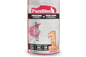 PureBites Shrimp Freeze Dried Cat Treats, 1 Ingredient, Made in USA, 0.8oz