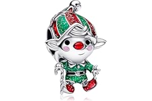 MSPOVOF Holiday Heart cute Charms S925 Sterling Silver Bead for Bracelets and Necklaces for Family Birthday Women Jewelry Present