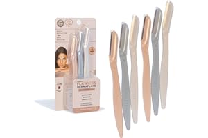 Finishing Touch Flawless Dermaplane Facial Exfoliator and Hair Remover, Facial Hair Removal for Women, 6 Count