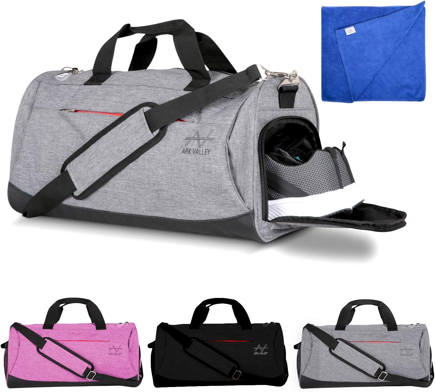 Gym Bag, Sports Duffle bags. Men, womens large holdalls with shoes