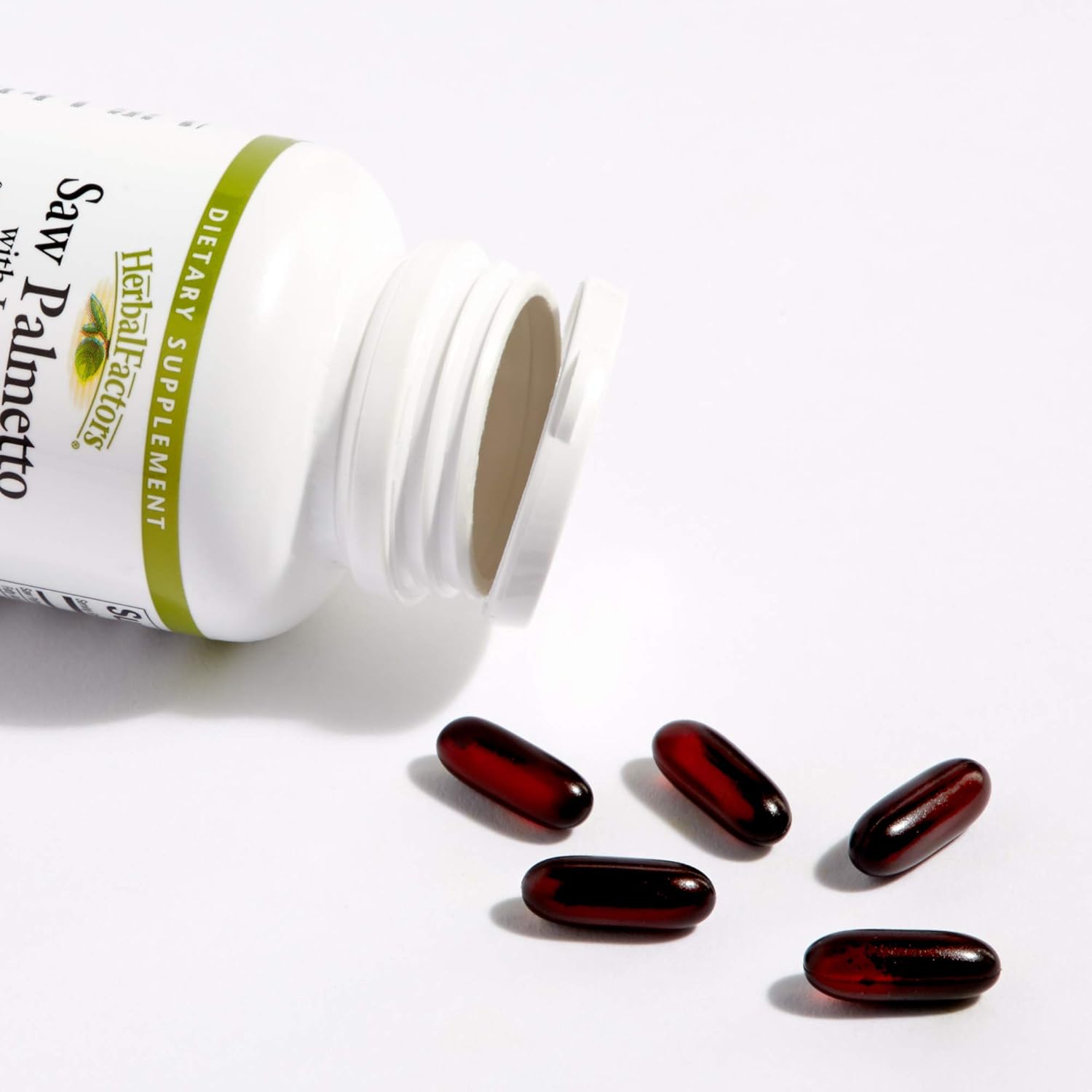 HerbalFactors by Natural Factors, Saw Palmetto, Supports Healthy Prostate Function with Lycopene, 60 softgels (60 servings): Health & Personal Care