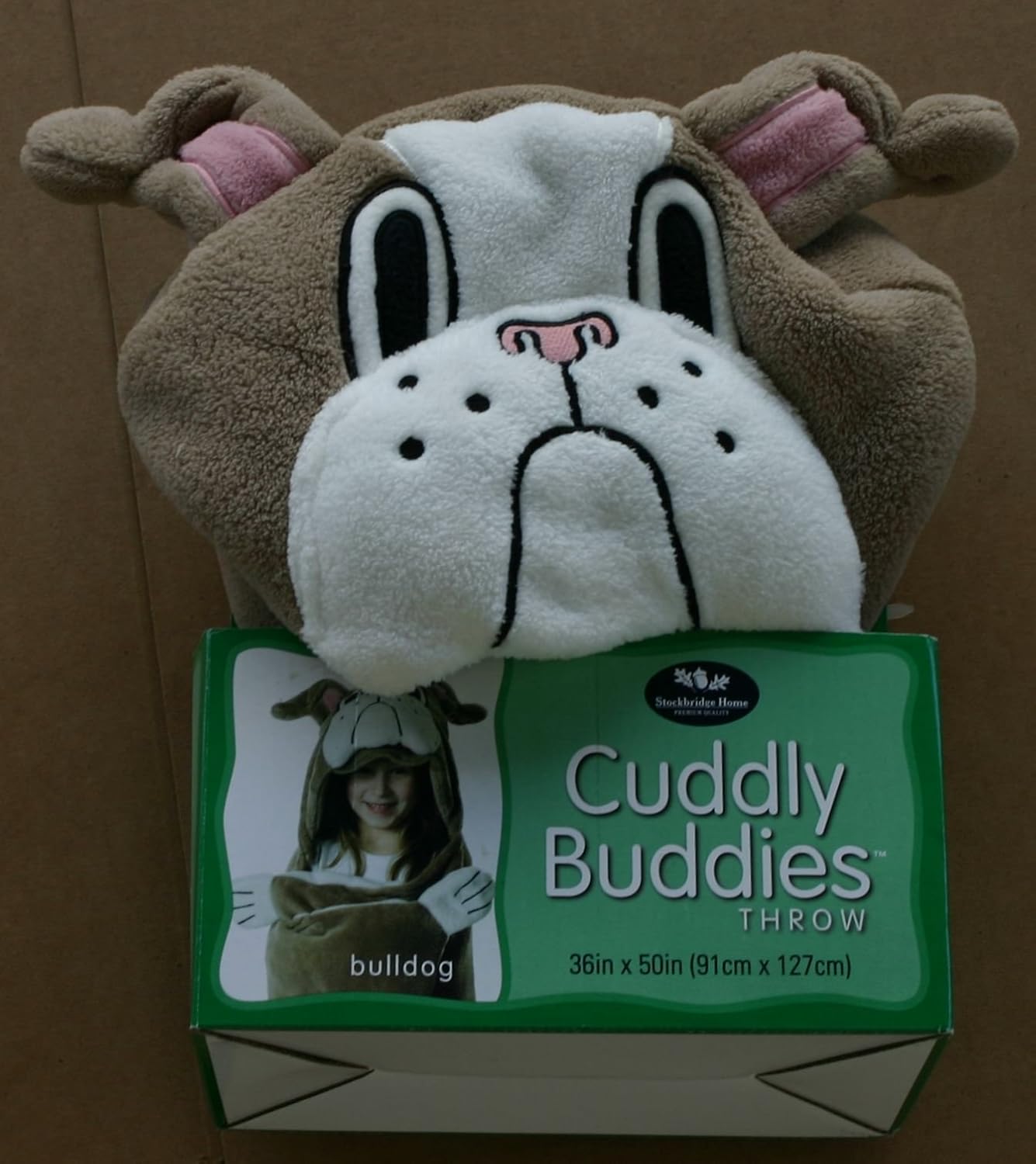 Cuddle Buddies Throw Blanket Bull Dog Home & Kitchen