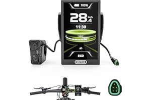 BAFANG DPC010 Ebike Display – 4" TFT Screen, IP66 Waterproof, Automatic Backlight Ebike Speedometer & Computer with Type-C Charger Port for 36-72V Bafang CAN Protocol Mid-Drive Motors