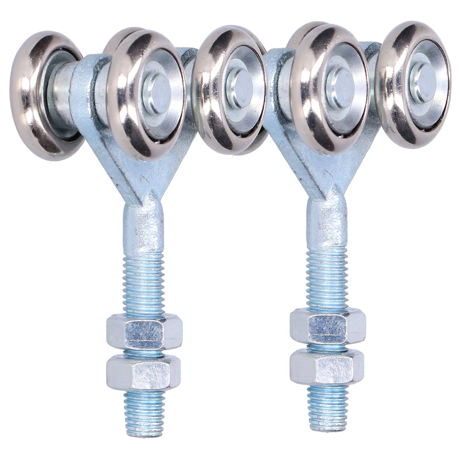 Metal Sliding Track Roller, Hanging Barn Door Rail Trolley Wheel Glass Door Accessory for Barn Door Diameter 35mm(2pcs) Defult