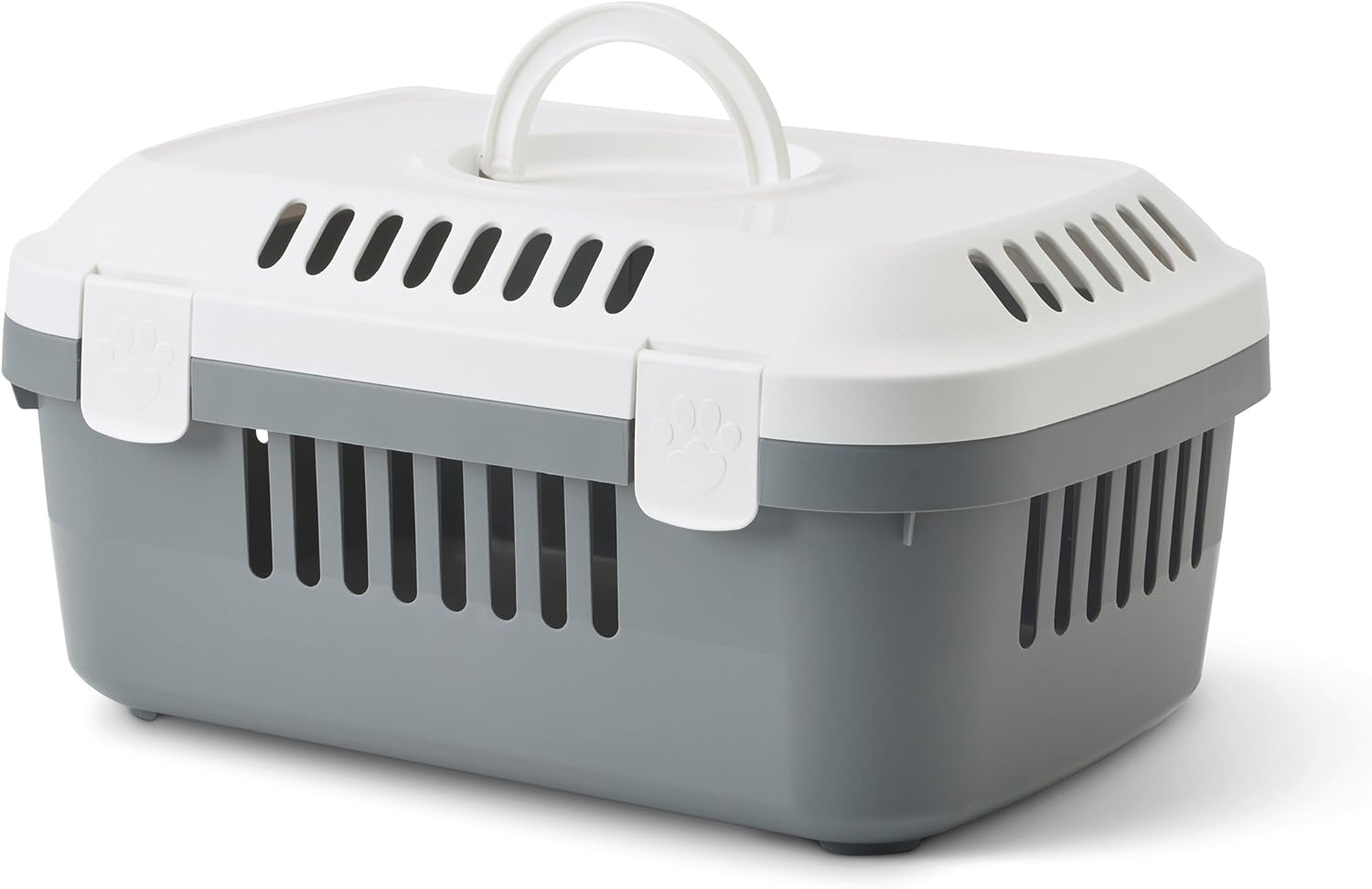 SAVIC Animal Carrier, Small, 48.5 x 33 x 23.5 cm, White/ Cold Grey