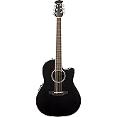 Ovation 6 String Acoustic-Electric Guitar, Right Handed, Black (CS24-5)