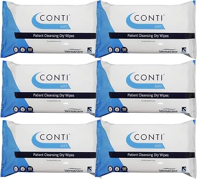 Conti Soft Patient Cleansing Wipes 32x30cm 100 Per Pack 6 Pack Vernacare