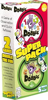 Asmodee Dobble Super Pack Kids 123+Animals Family Card Game 2-8 Players view 3
