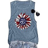 American Flag Tank Tops Women Funny 4th of July Patriotic Outfits Tops